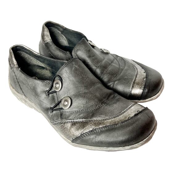 Rieker Remonte Grey Pewter Slip On Comfort Shoes Women’s Size 6.5/37 - Picture 1 of 15